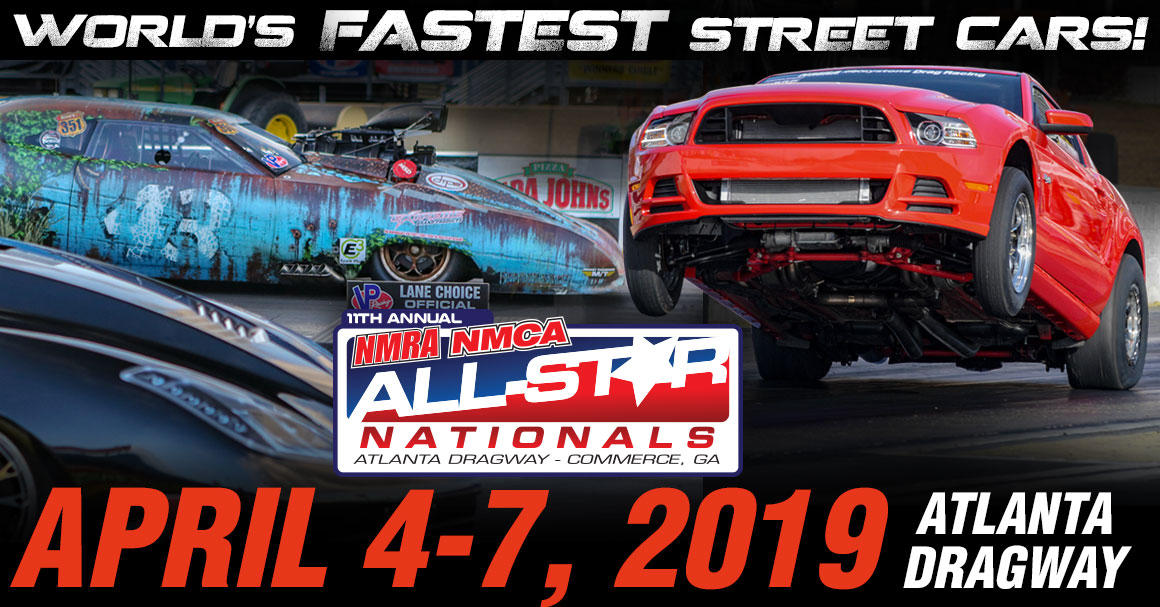 World's collide as the NMRA and NMCA combine to create the NMRA/NMCA All-Star Nationals at Atlanta Dragway and it is the only time this motorsport spectacular happens in the Southeast.