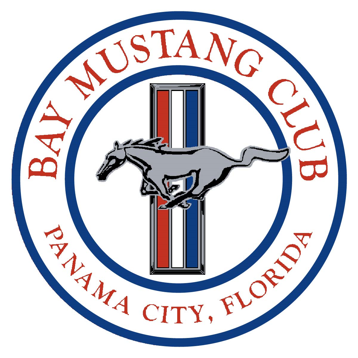 Bay Mustang Club of Panama City Club Logo