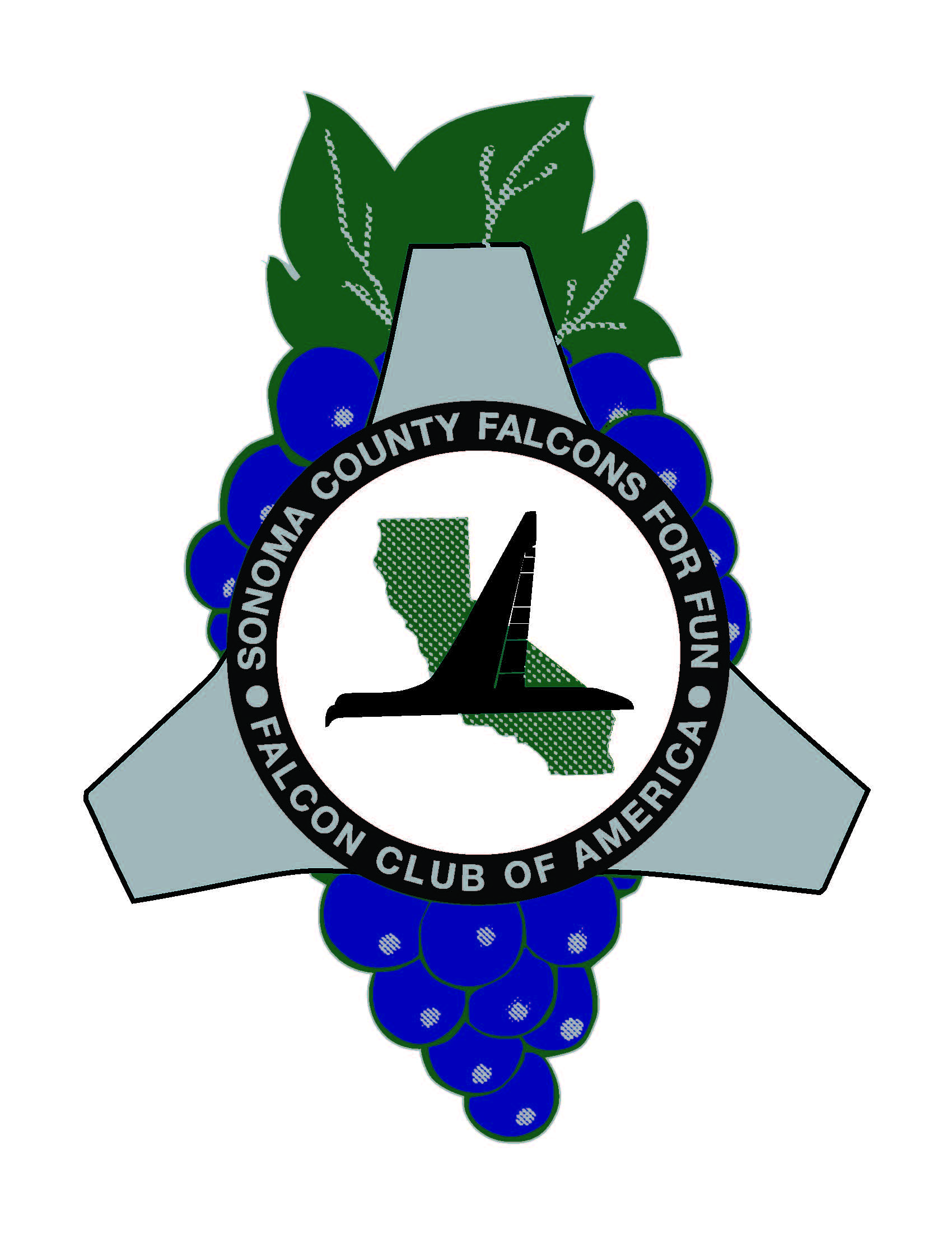 Sonoma County Falcons for Fun! CLub Logo