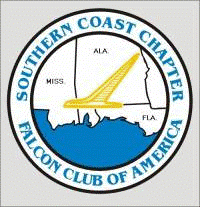 Southern Coast Chapter of the Falcon Club of America Club Logo