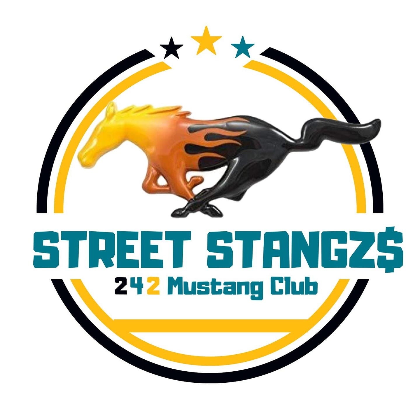 Street Stangz$ 242 Mustang Club Logo