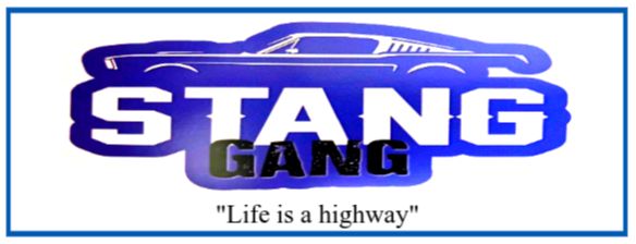 The Stange Gang logo, Blue and White