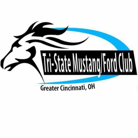 Mustang Head with Club Name and Blue strip